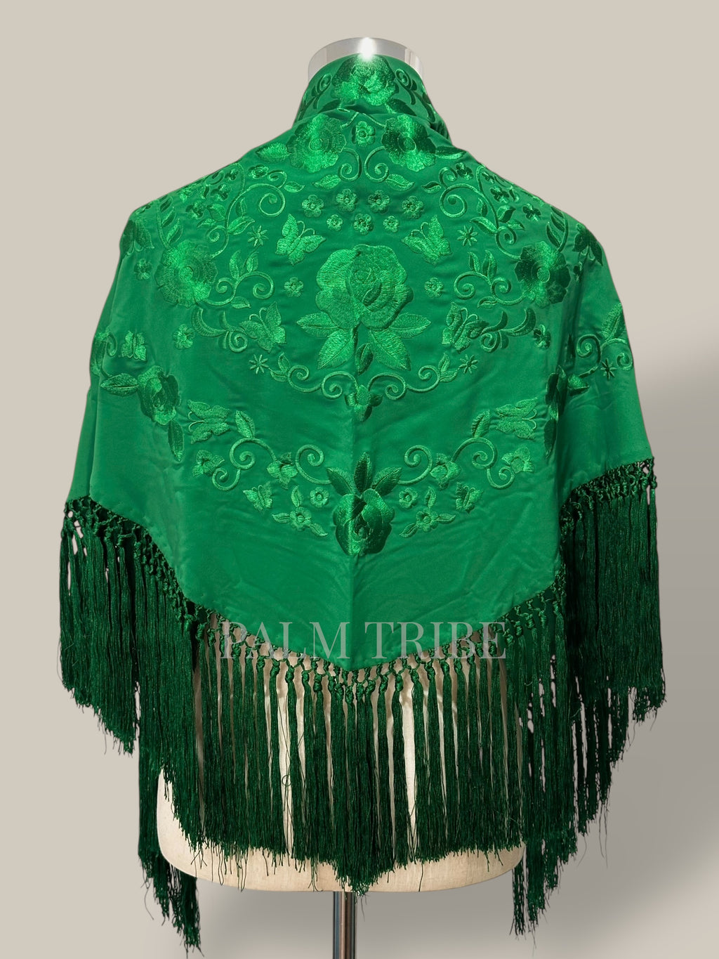 Mantoncillo fantasía verde
