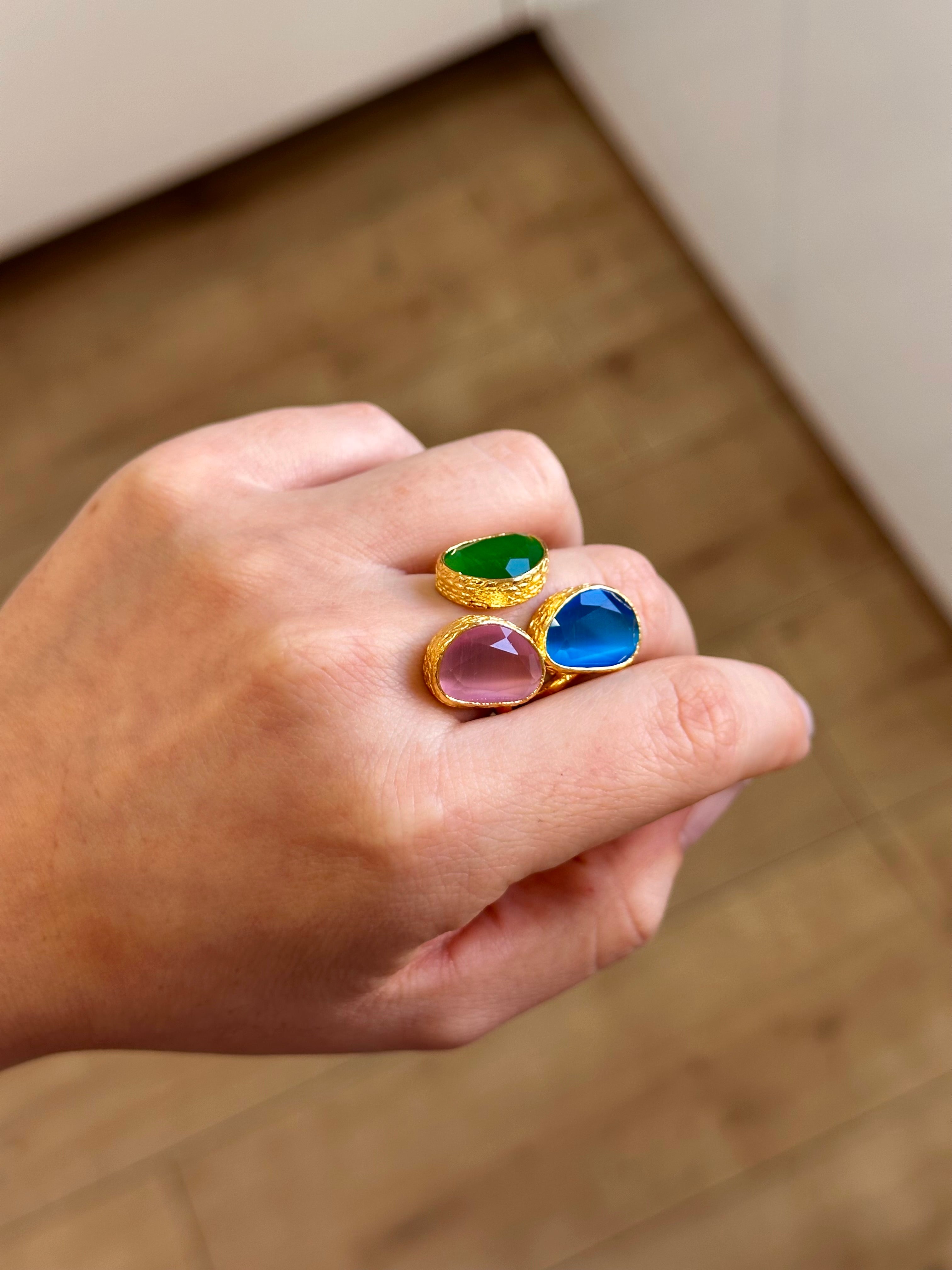 Anillo La Nuit Tricolor