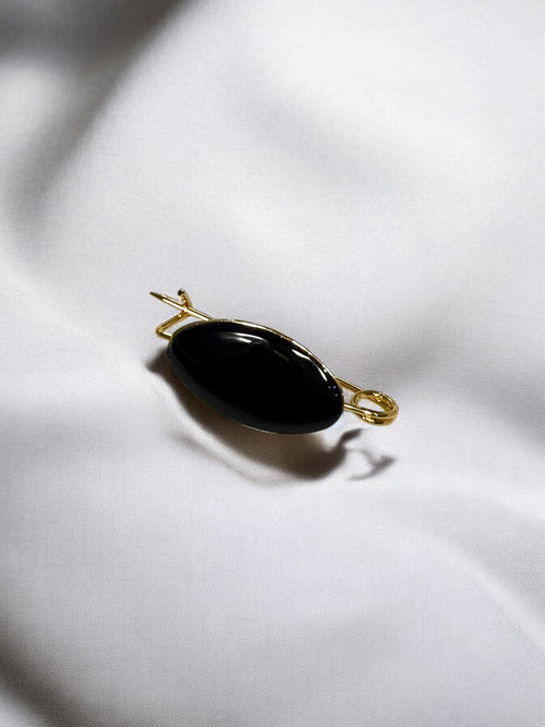Broche Liso Negro