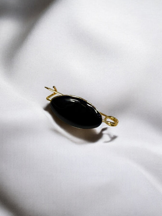 Broche Liso Negro