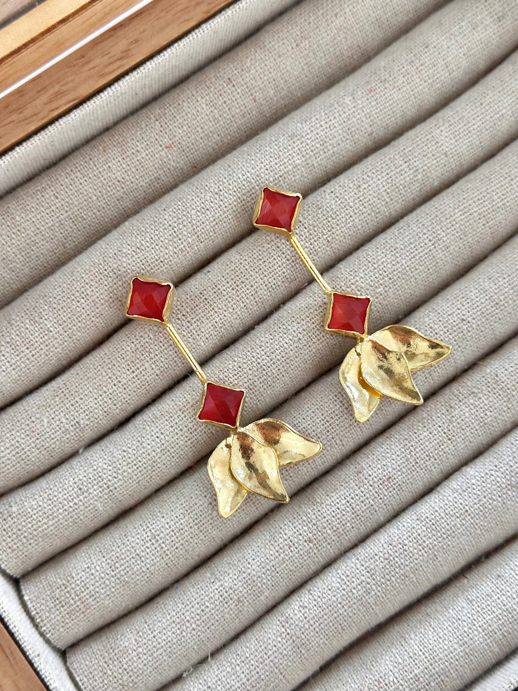 Pendientes Tulipán Naranja