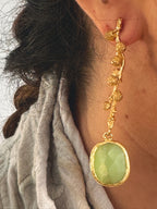 Pendientes Campanilla Verde