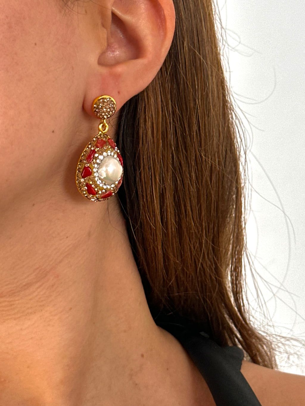 Pendientes The Club rojos