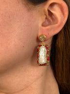 Pendientes Cosmopolitan rojos