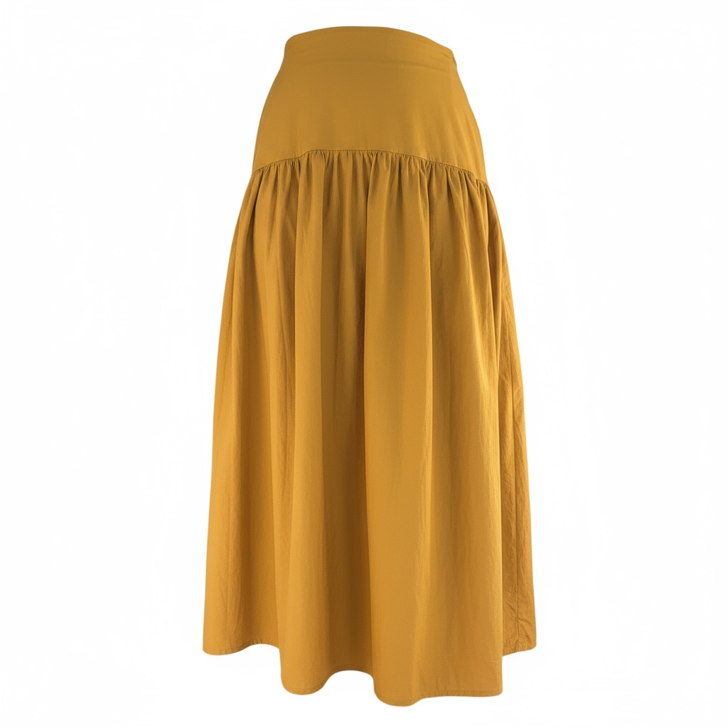 Falda Abullonada fajín mostaza