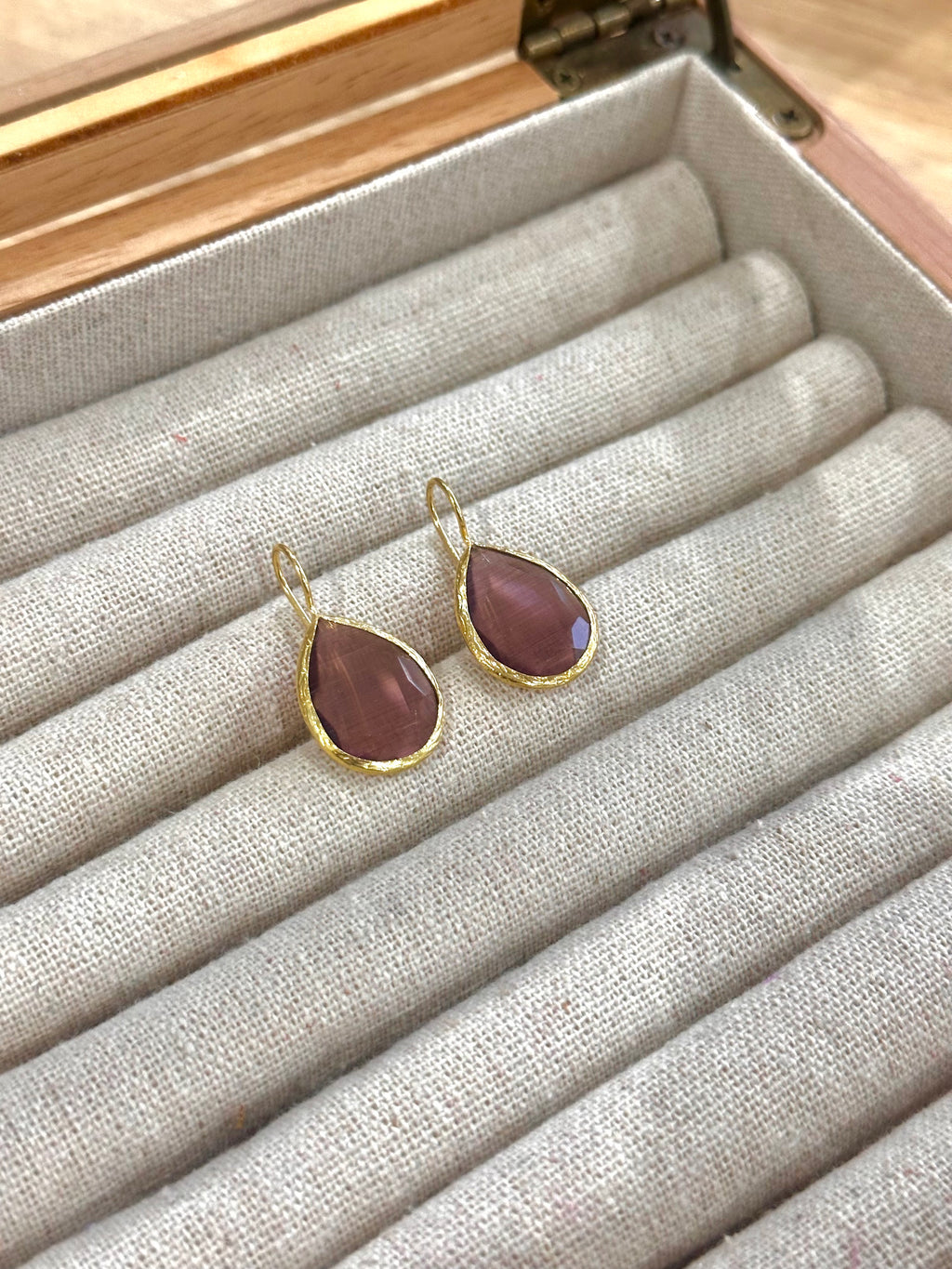 Pendiente Lágrima Amatista