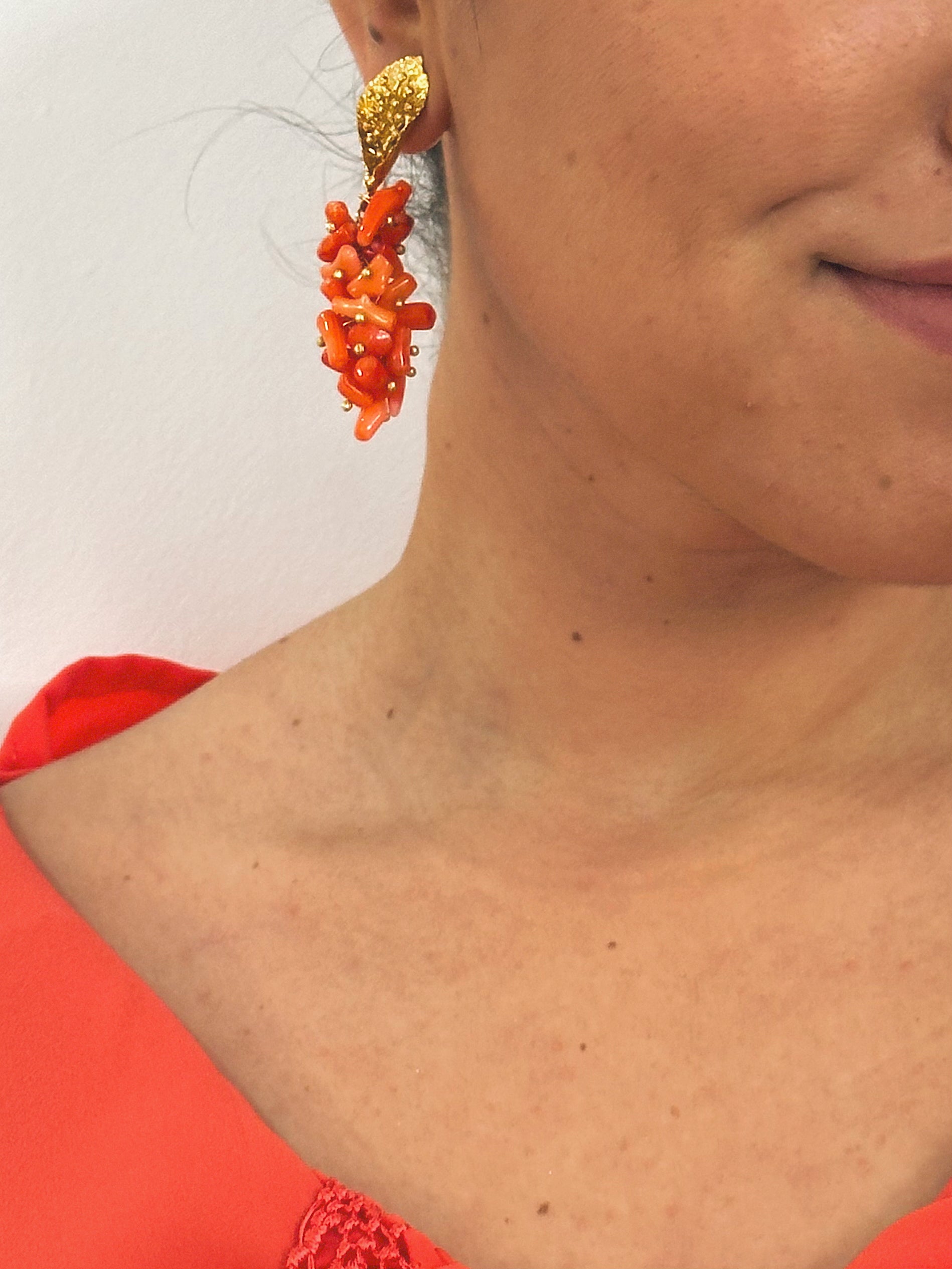 Pendientes Rocío Corales