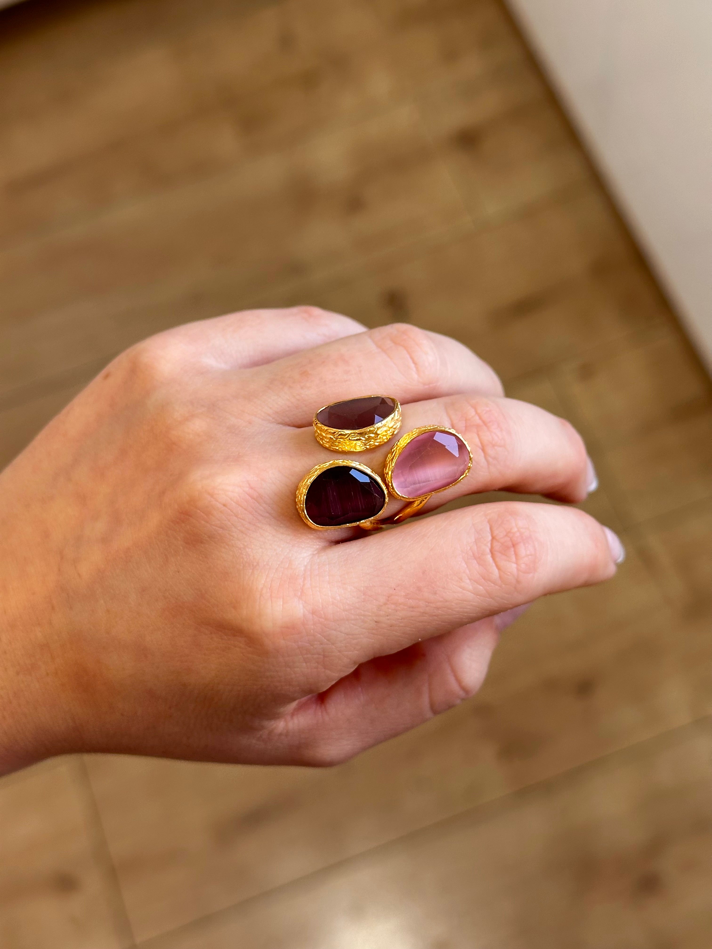 Anillo La Nuit Rosados