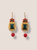 Pendientes Eloísa verde y rojo