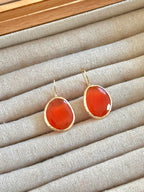 Pendientes Óvalo Naranja