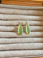 Pendientes lagrima big verde