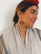 Pendientes Candela Rojo y Azul Eléctrico