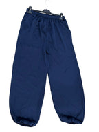 Pantalón Satinado Bombacho Azul Marino