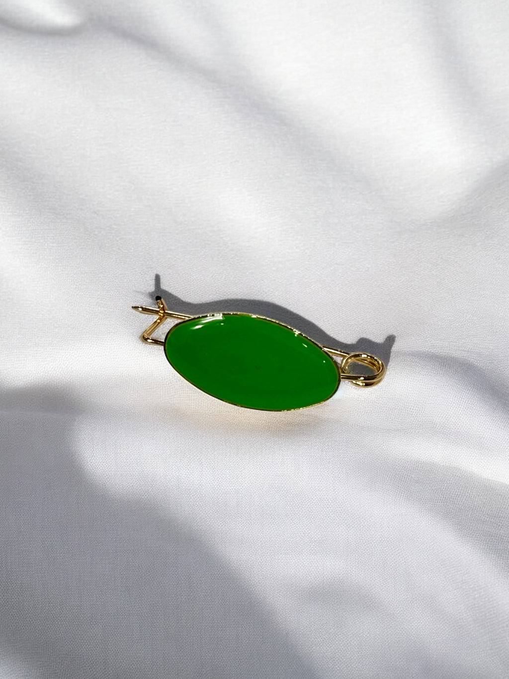 Broche Liso Verde Claro