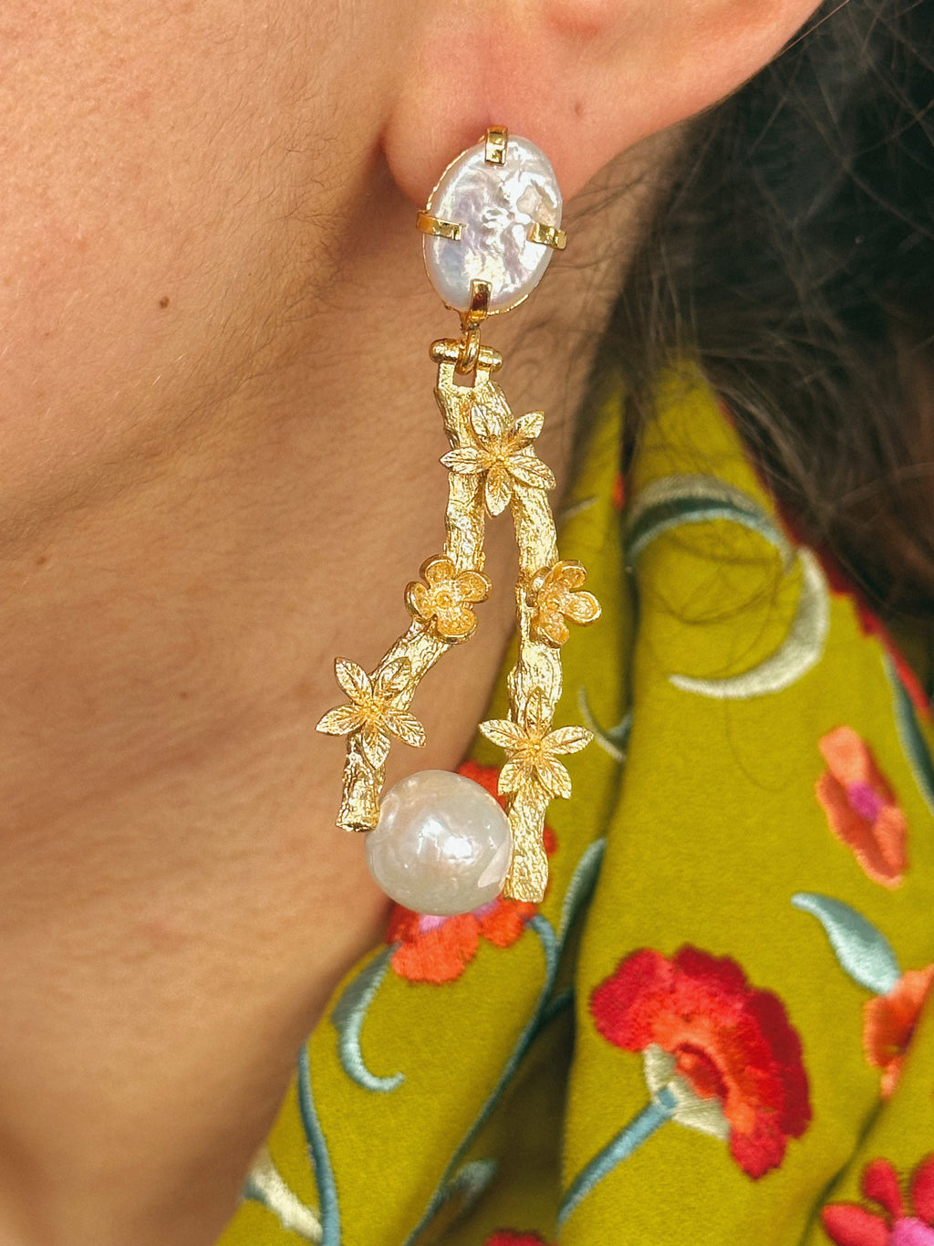 Pendientes Bosque Madre Perla