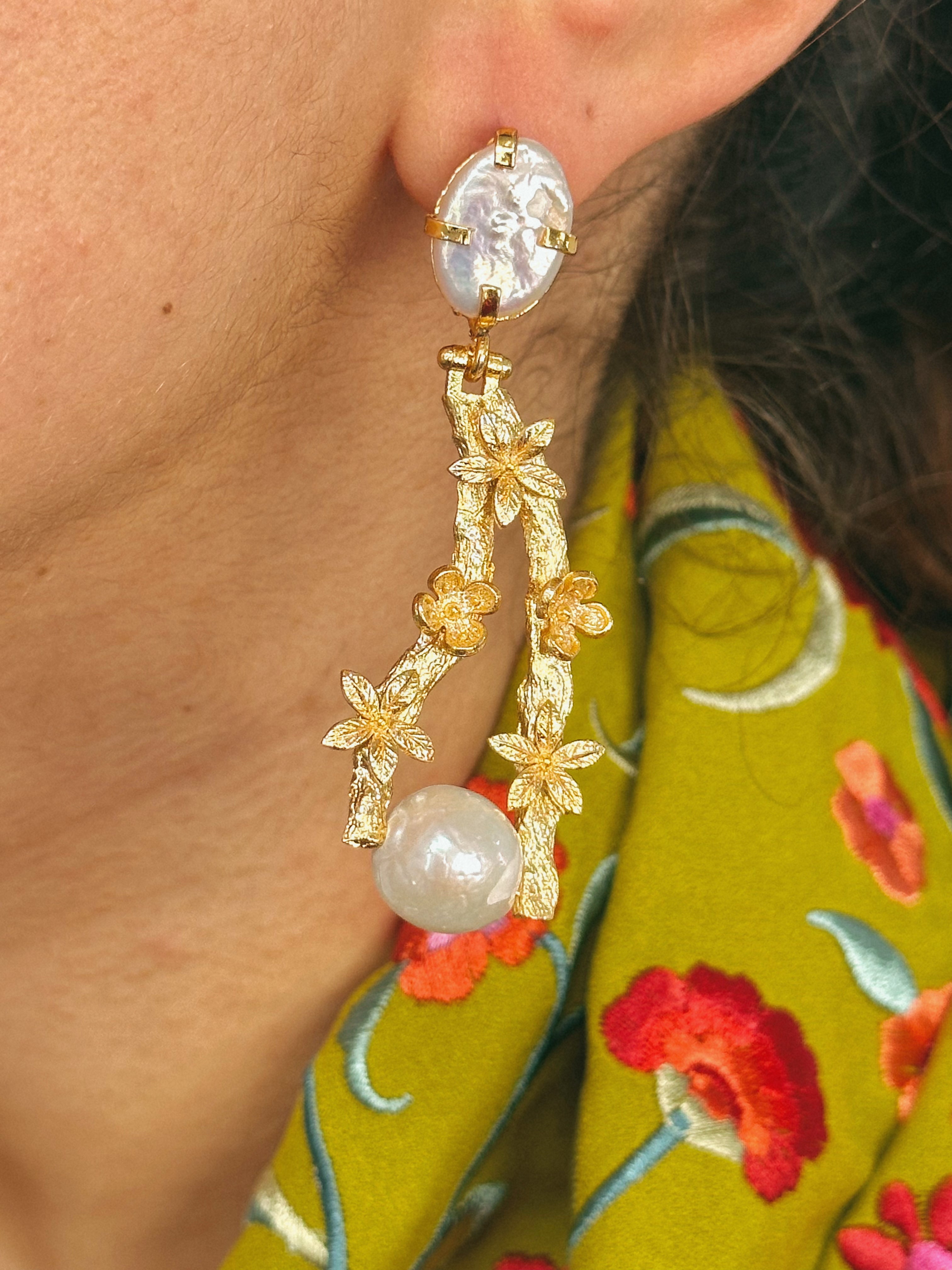 Pendientes Bosque Madre Perla