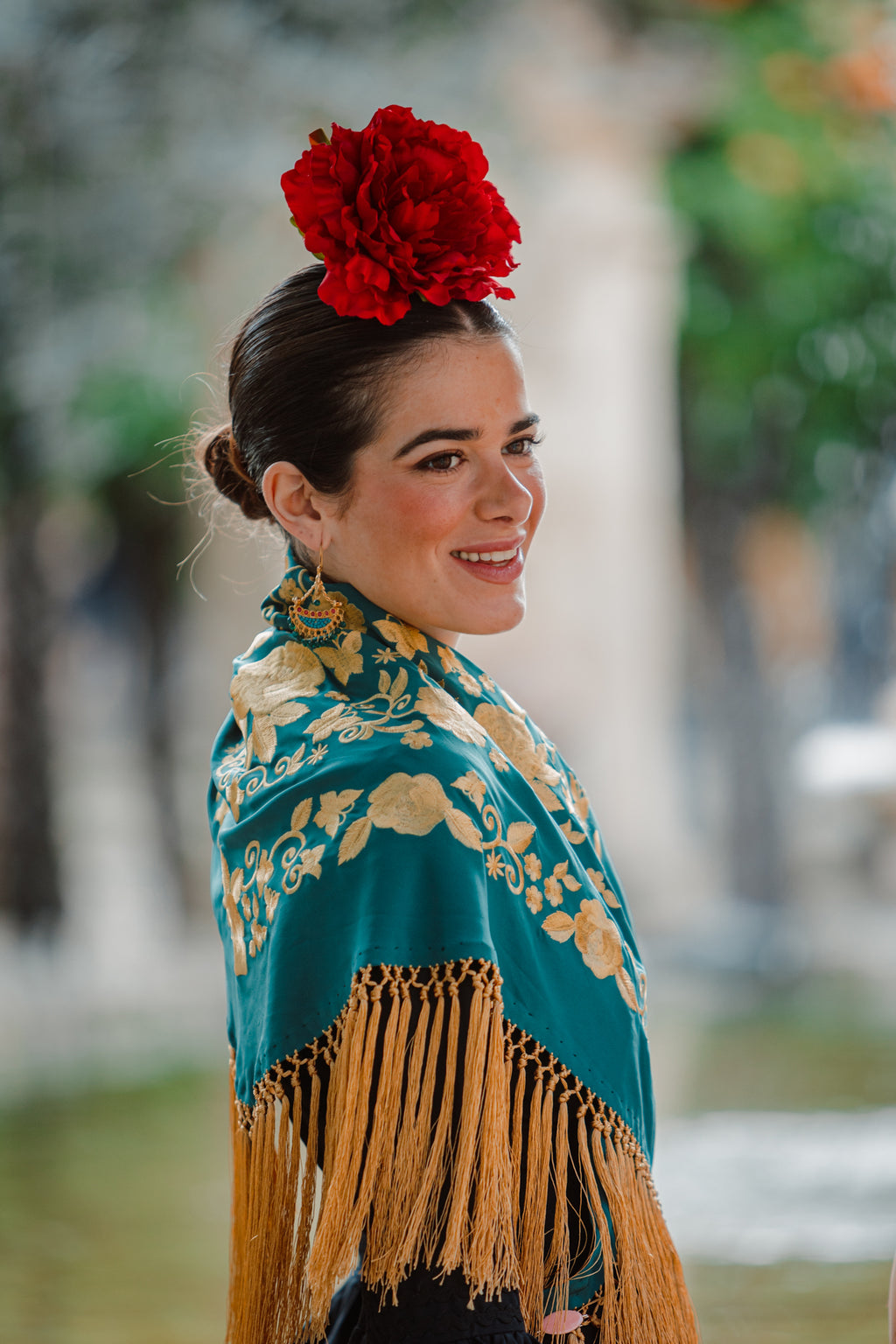 Pendientes Candela Verdosos