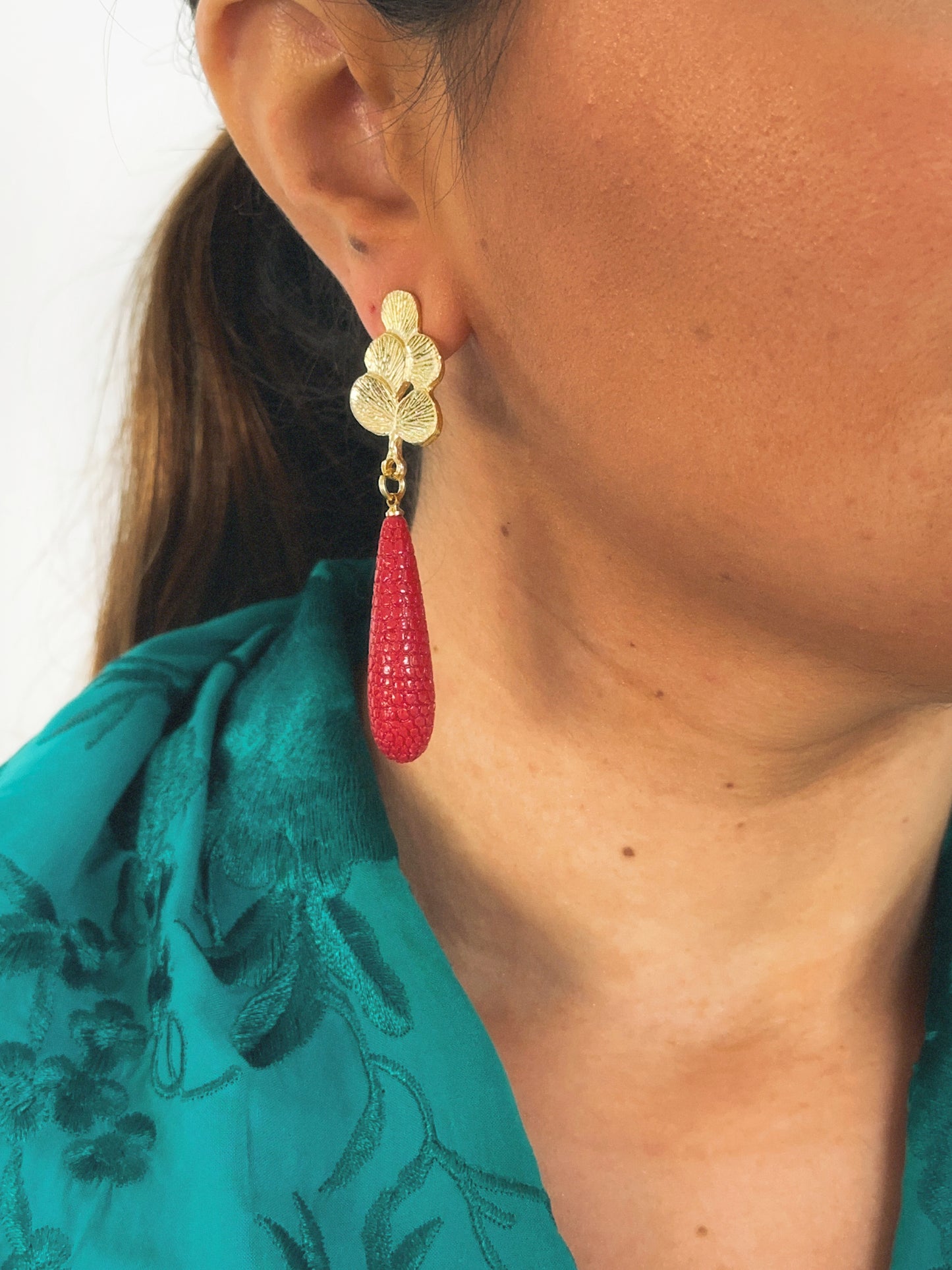 Pendientes Matilda Rojo