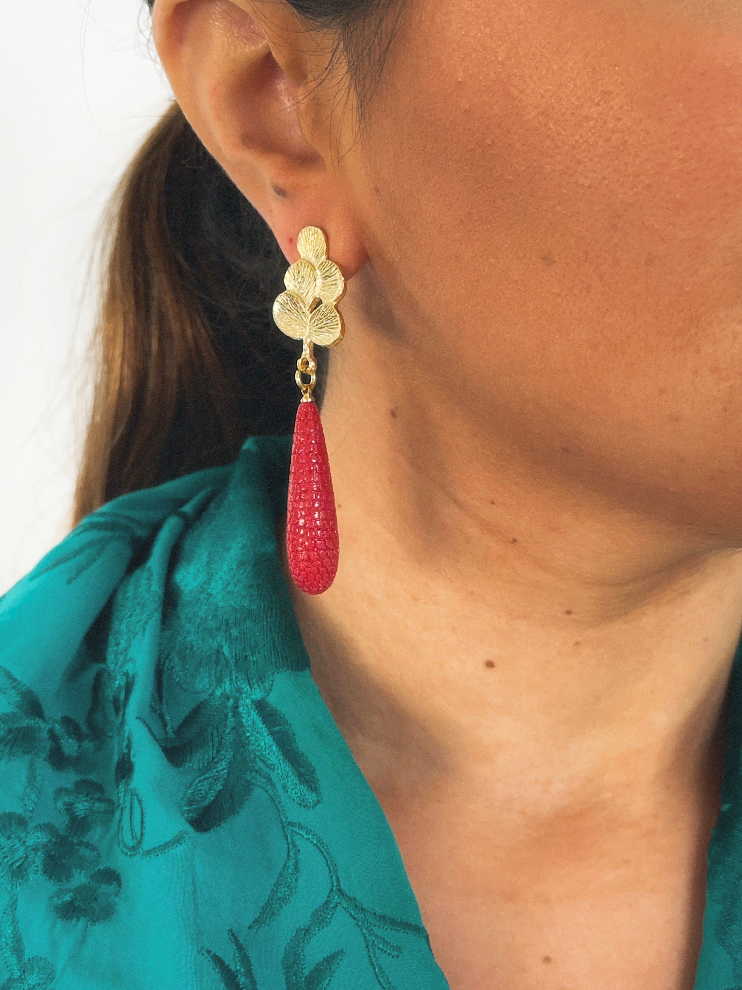 Pendientes Matilda Rojo