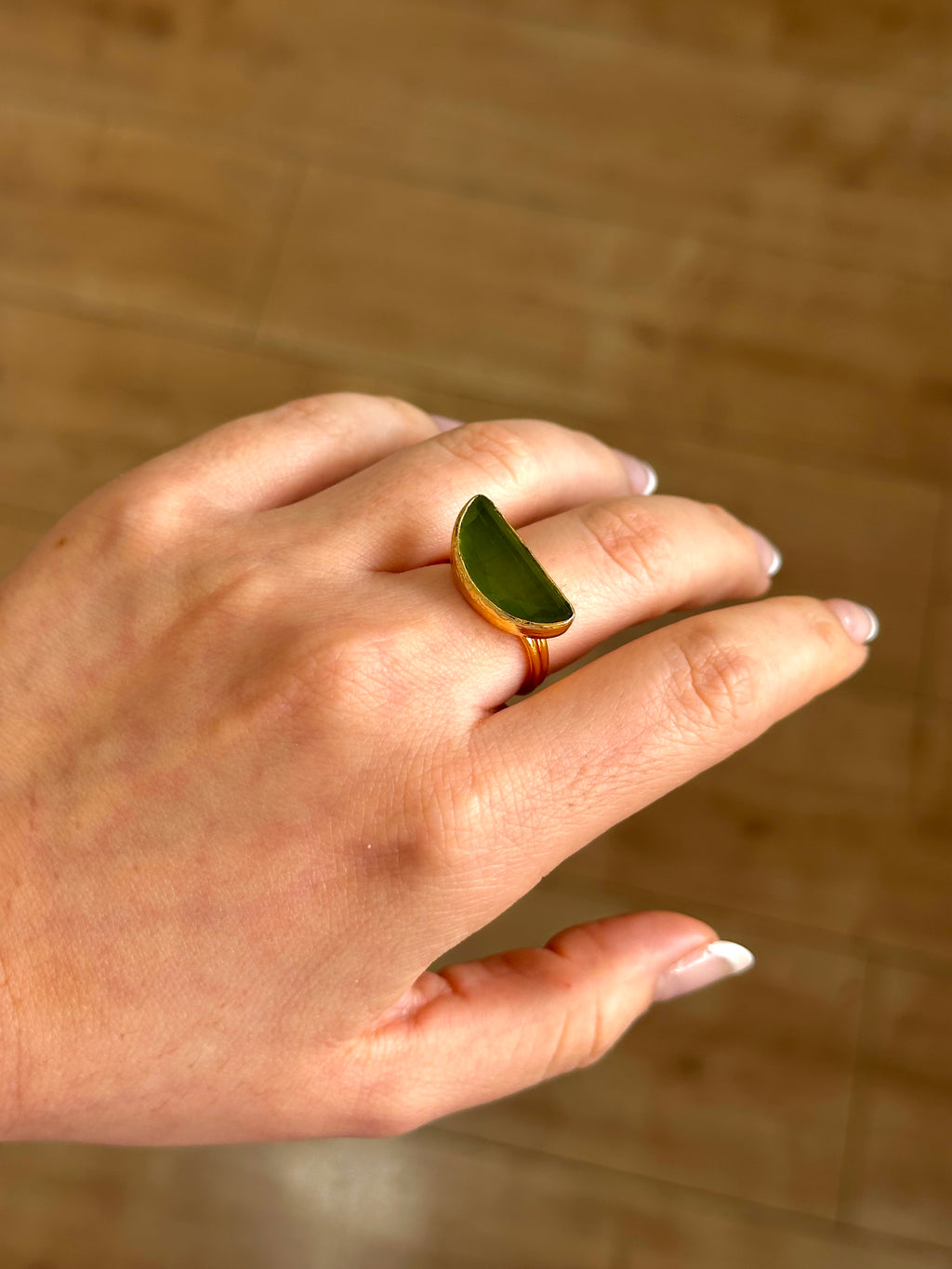 Anillo Afrodita verde