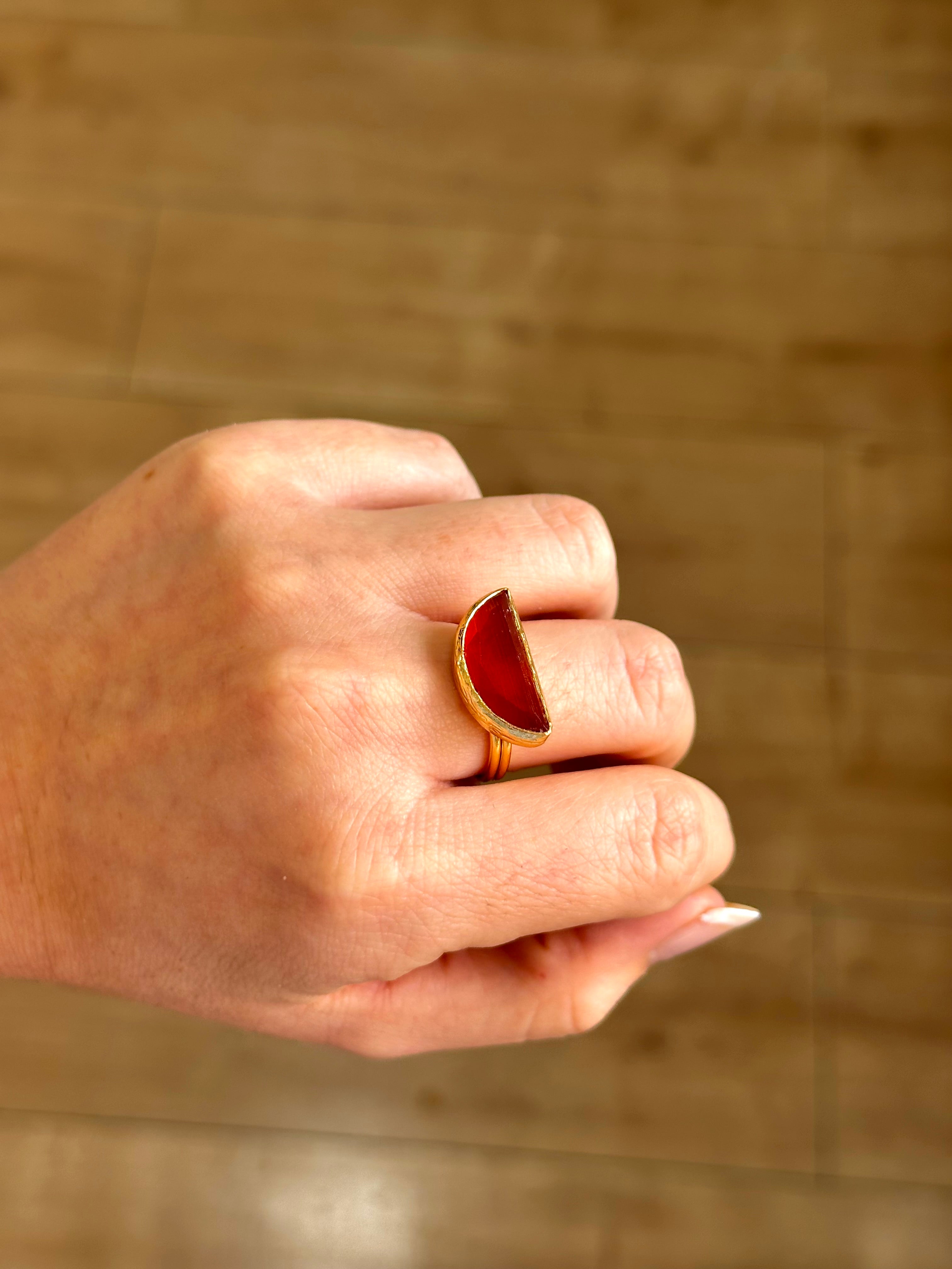 Anillo Afrodita naranja