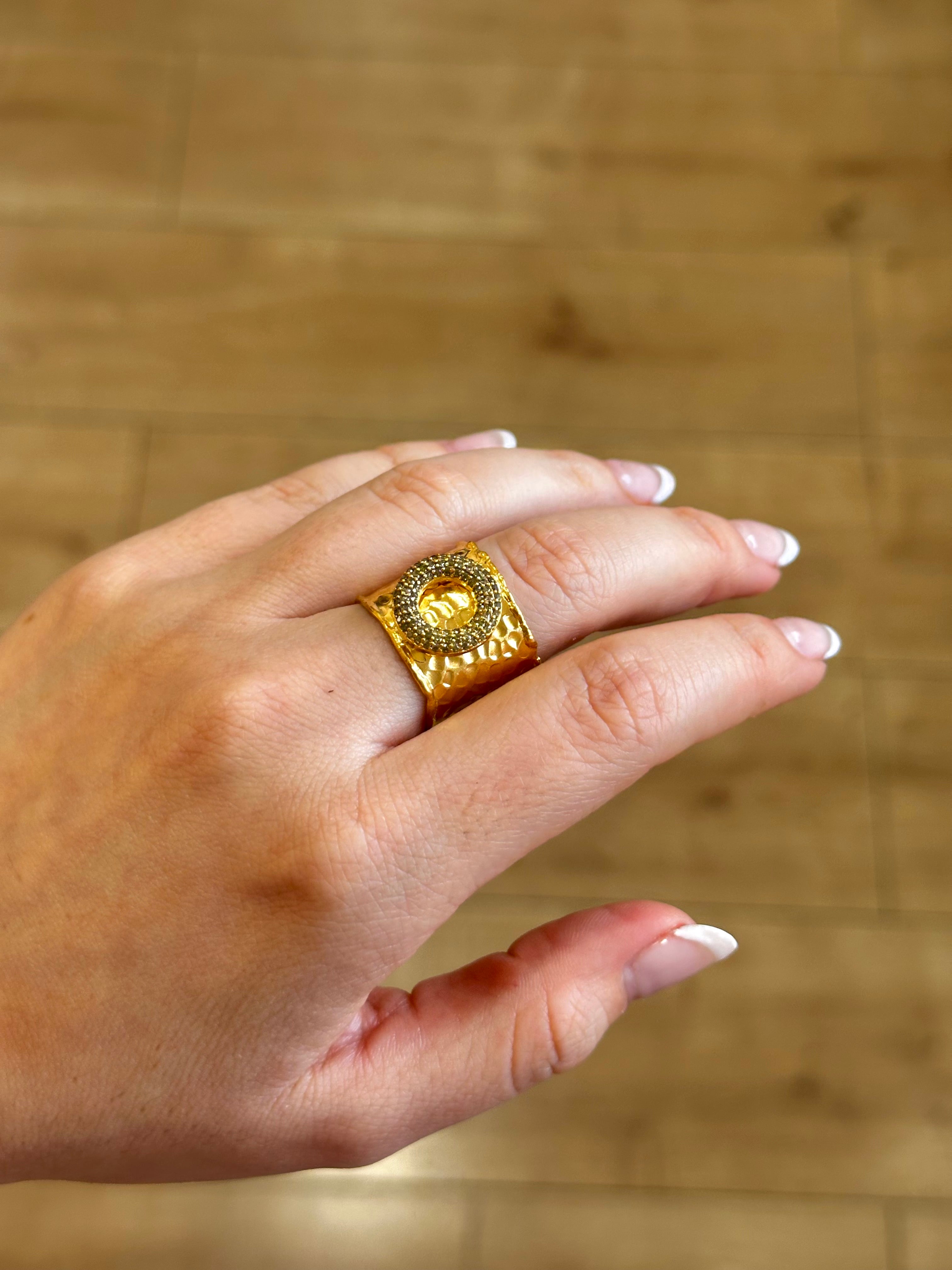 Anillo Maestranza verde oliva