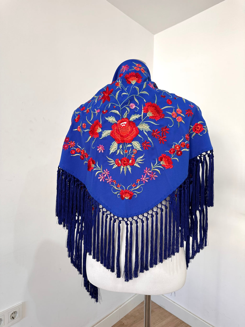 Mantoncillo Clavelines Azul Eléctrico