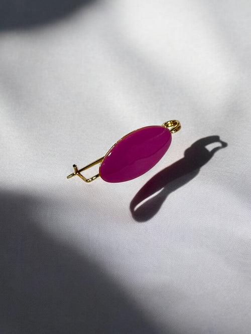 Broche Liso Malva