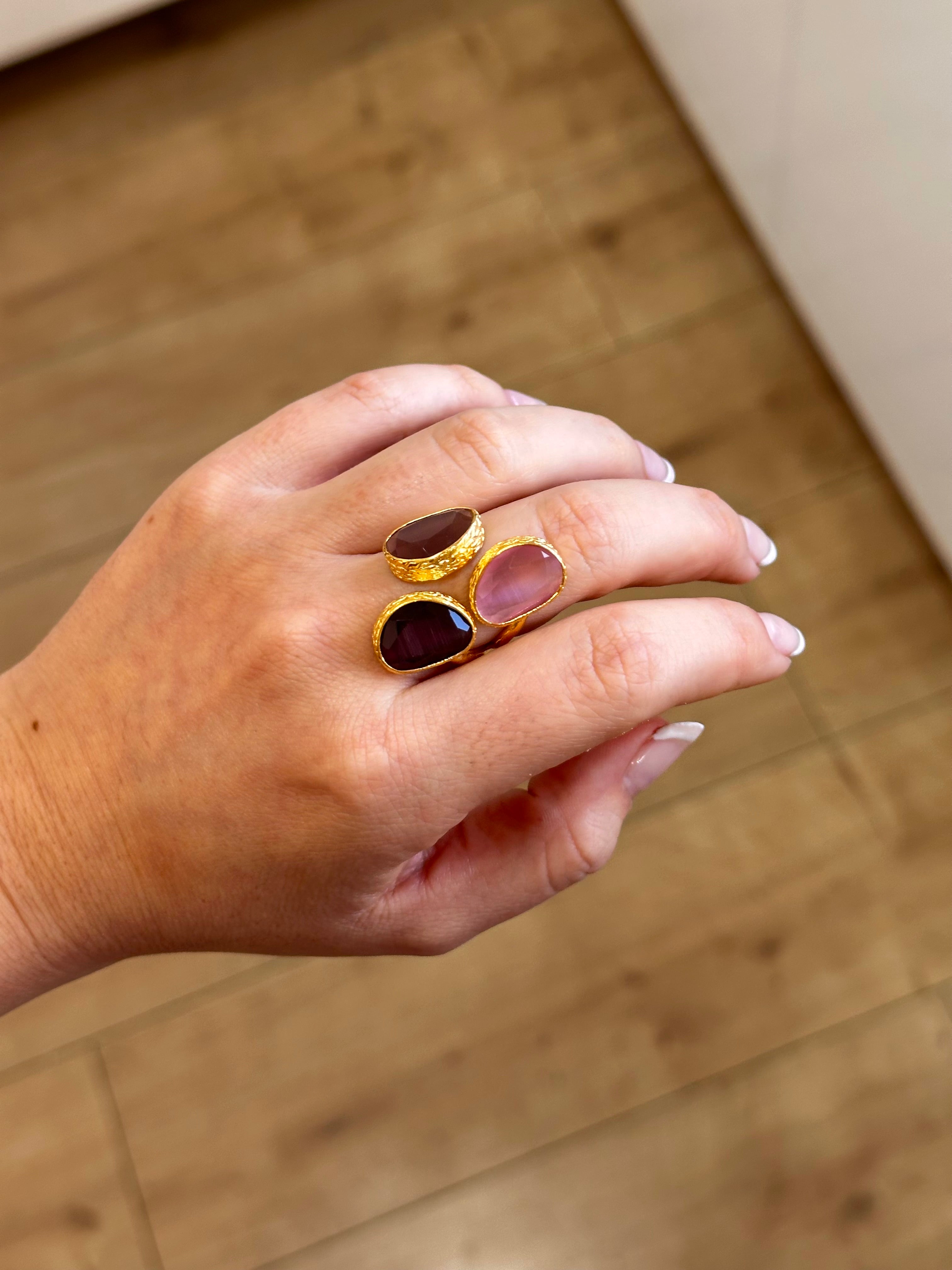 Anillo La Nuit Rosados