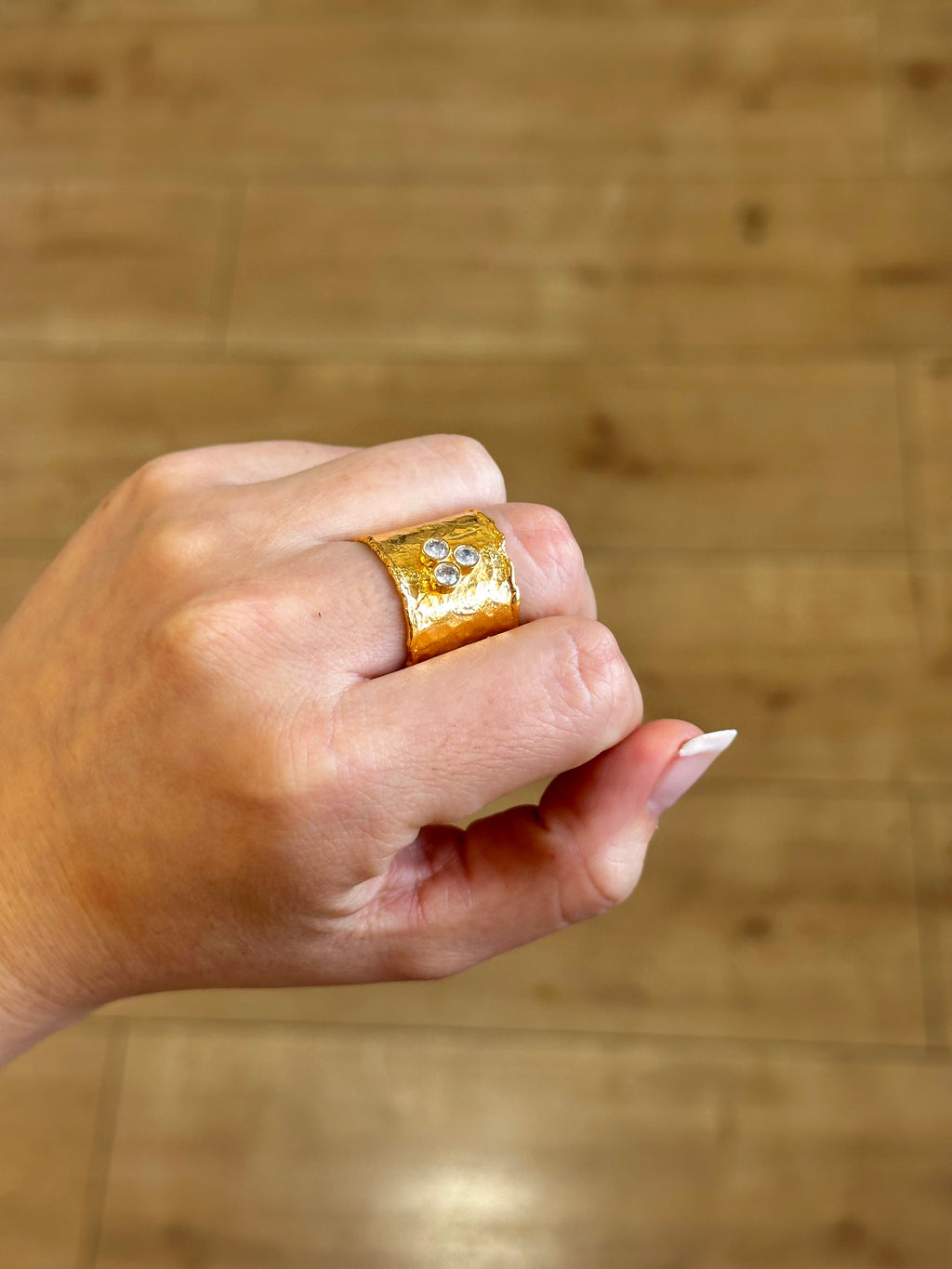 Anillo Agatha Blanco