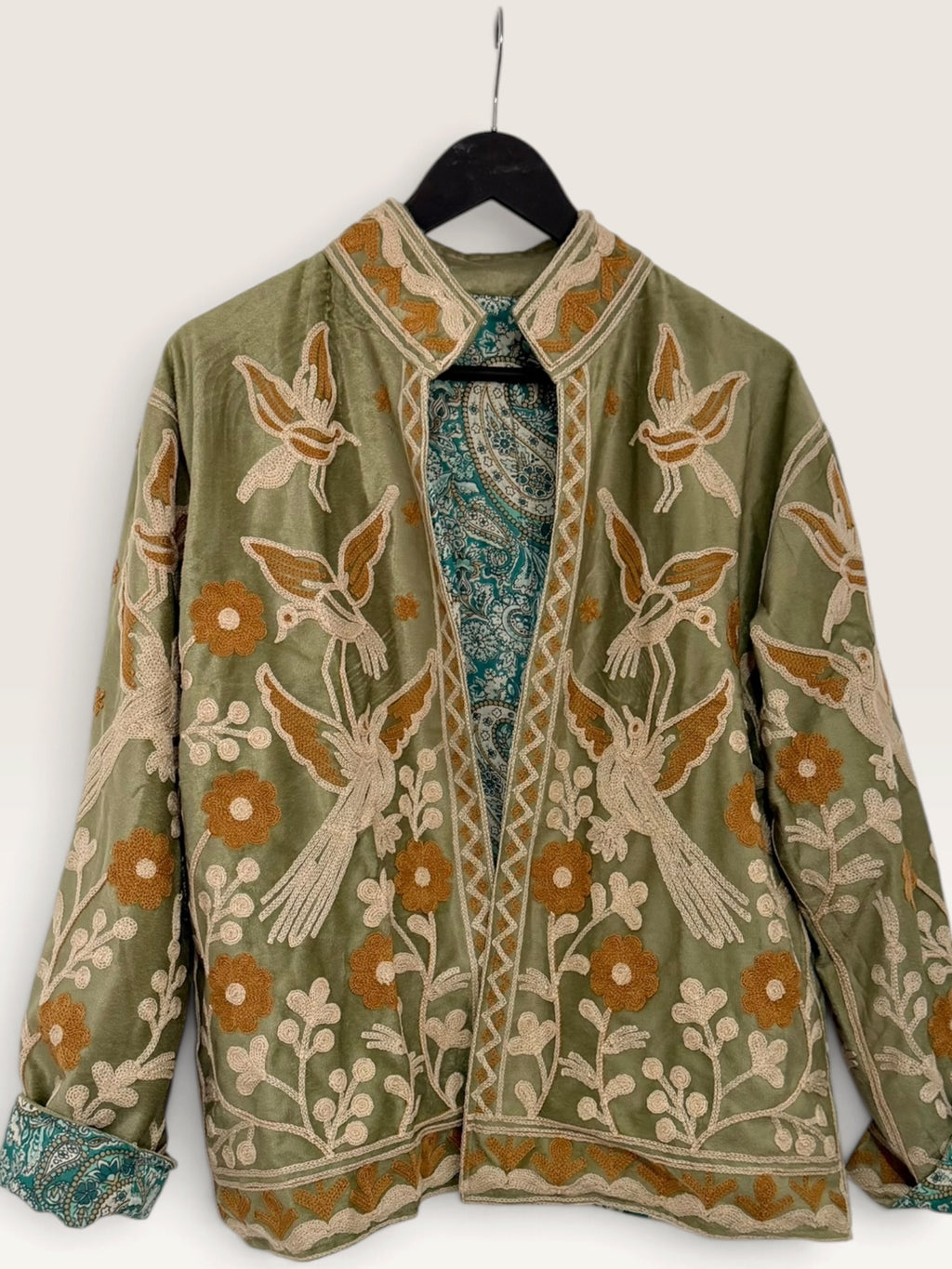 Chaqueta Terciopelo Ligera Pájaros