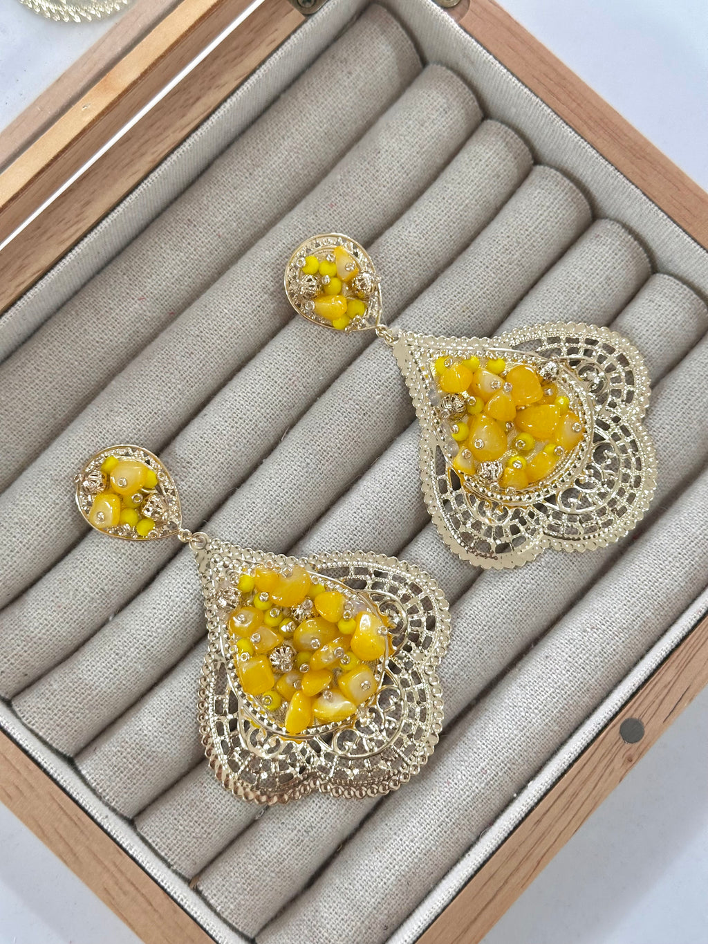 Pendientes Alhambra Amarillo