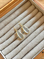 Pendientes lagrima BIG blanco