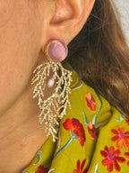 Pendientes Linares Rosa Palo