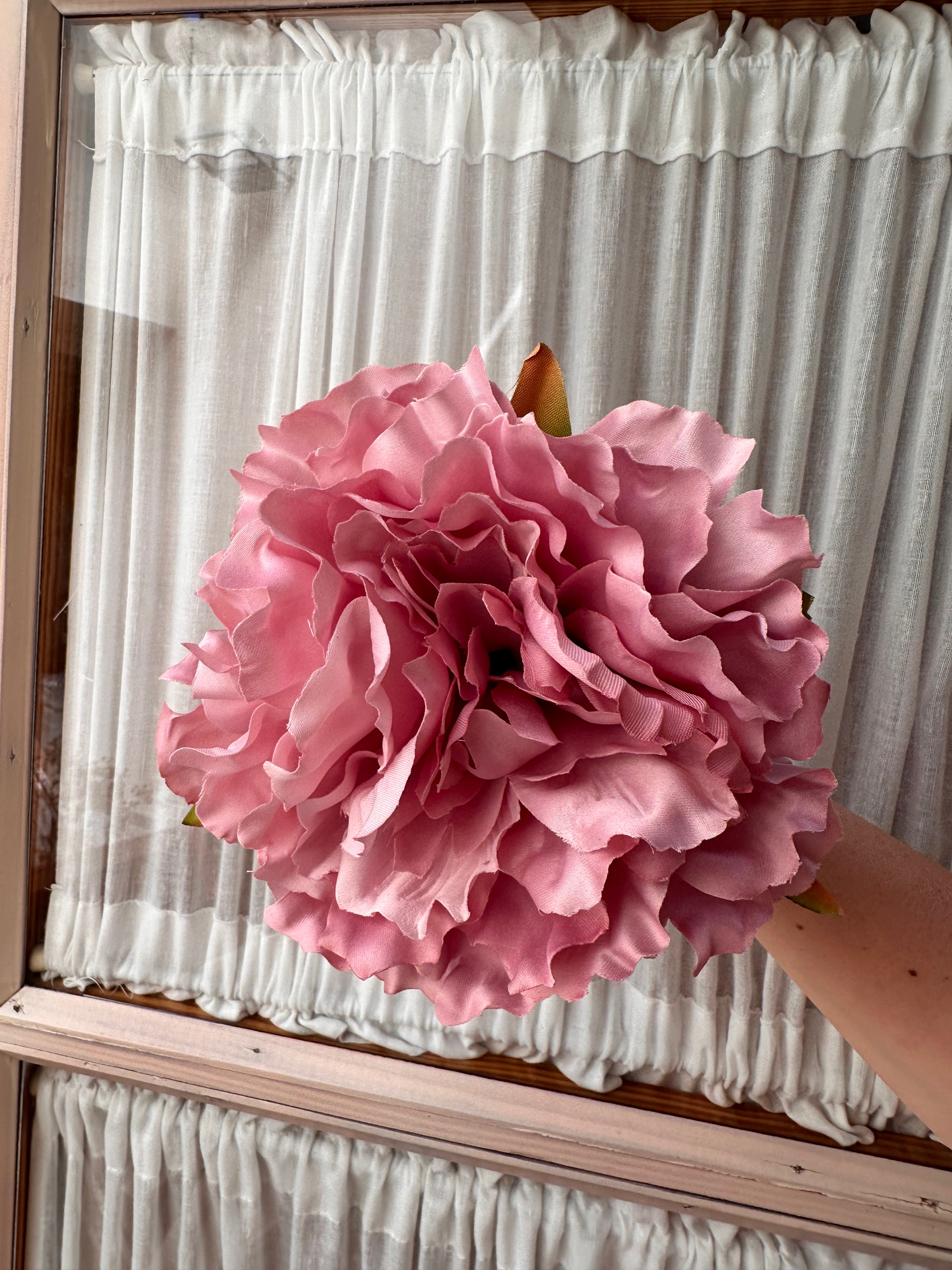 Peonia grande rosa palo