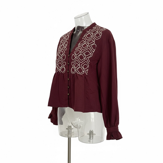 Blusa Romeo Burdeos