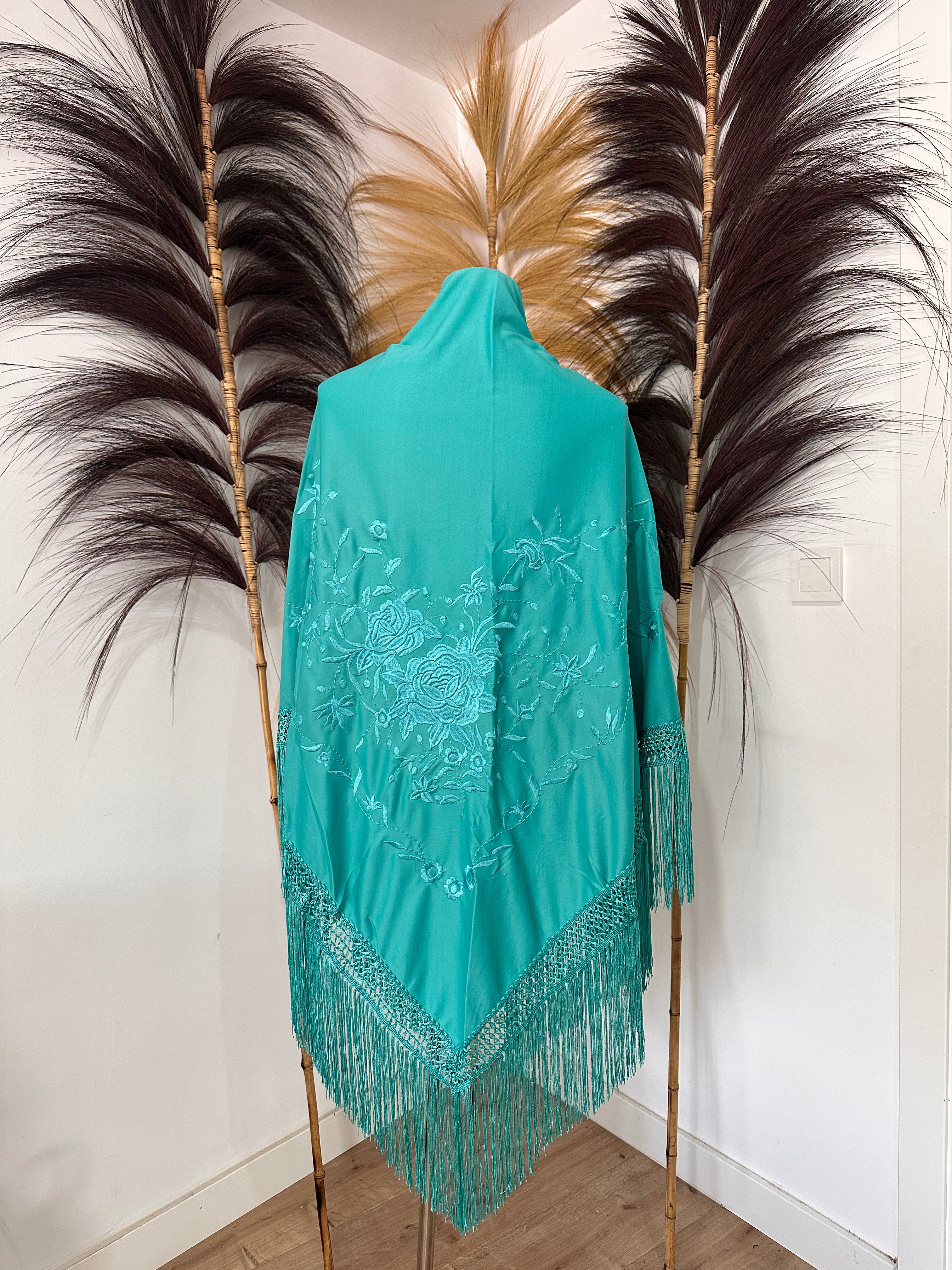 Mantoncillo XL turquesa