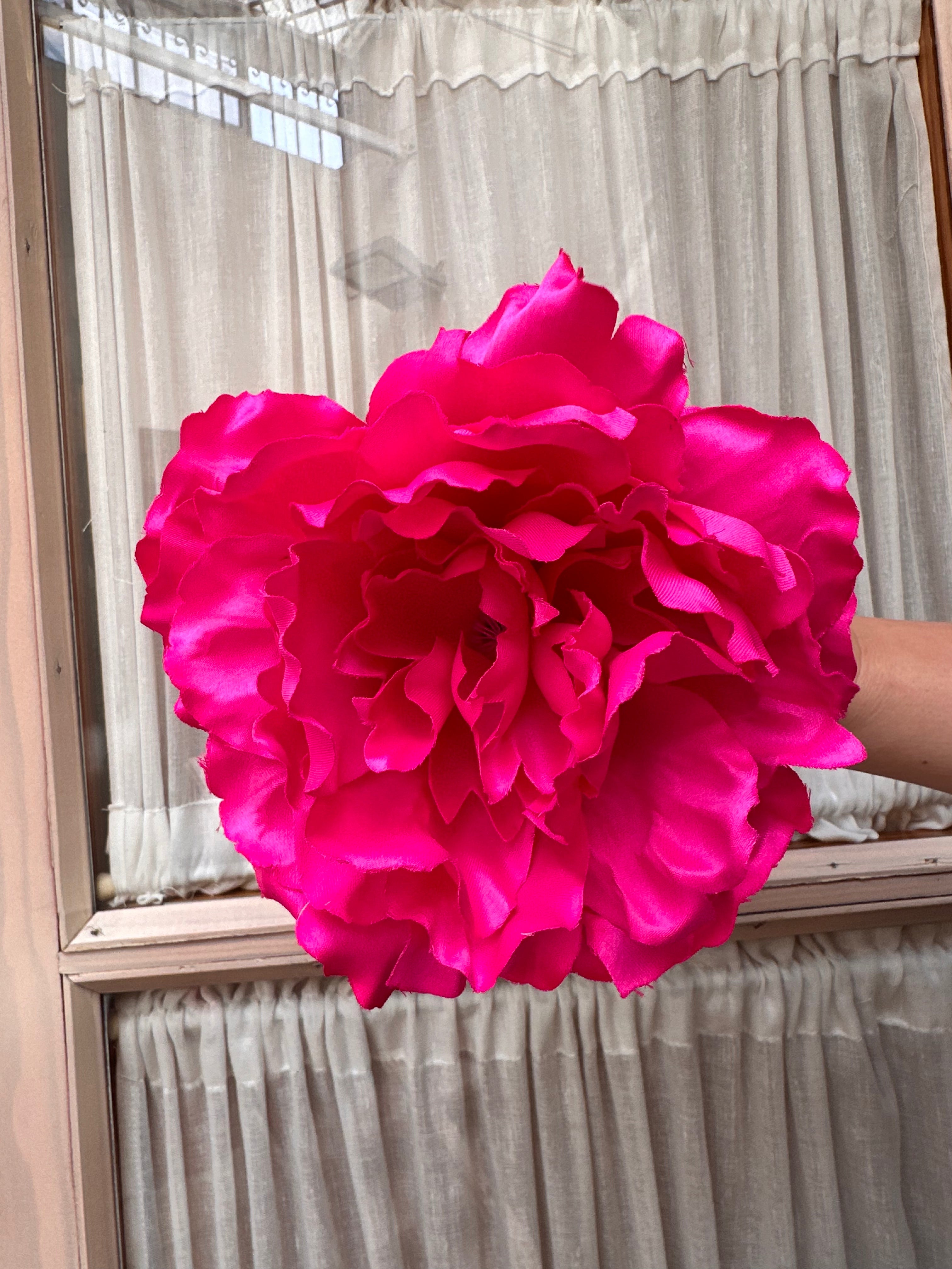 Peonia grande rosa fluor