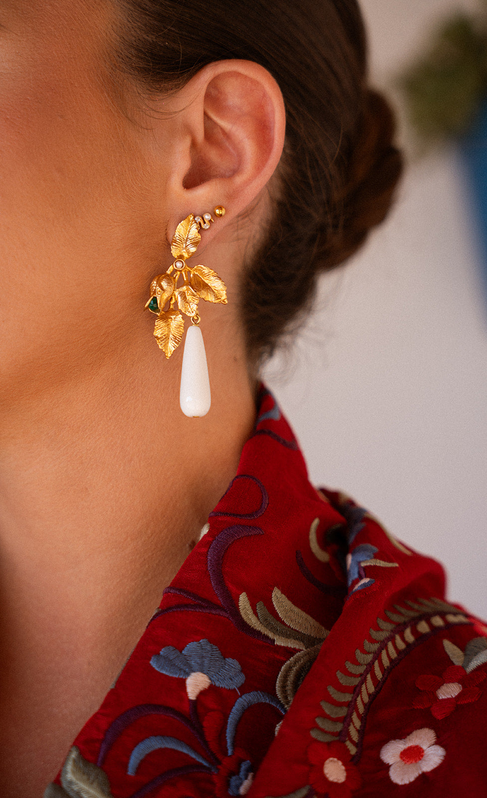 Pendientes Carmina Blanco