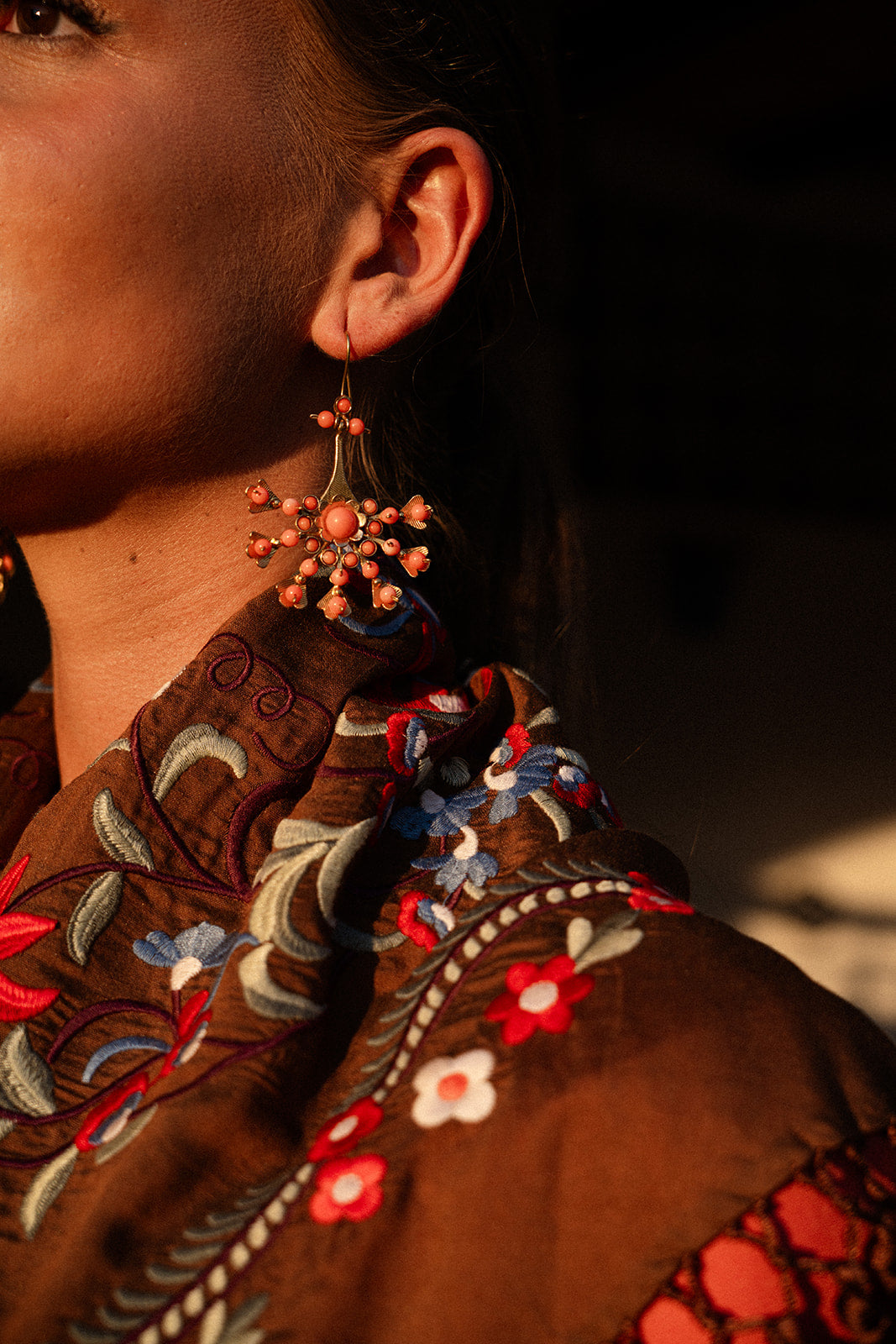 Pendientes Patricia  Coral