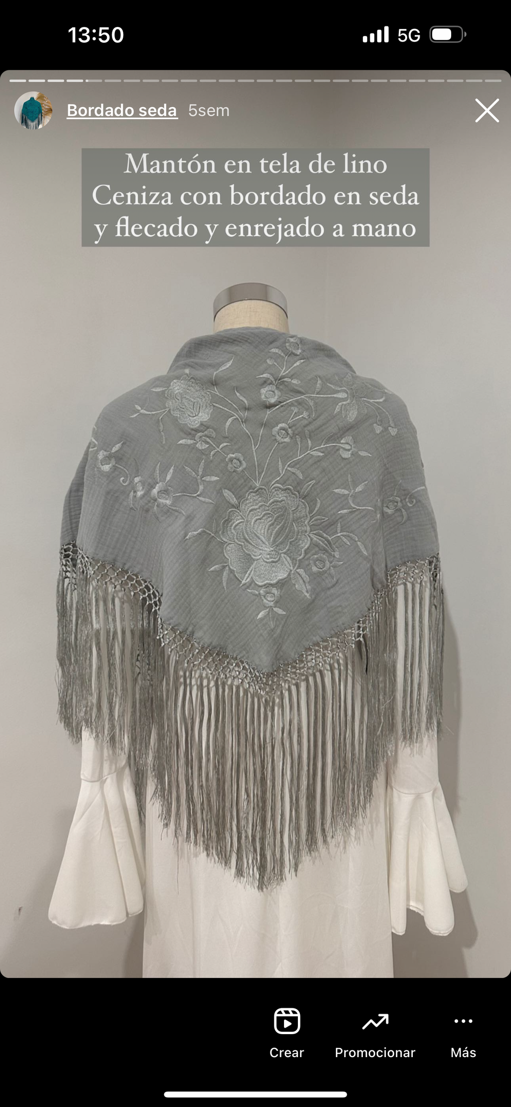 Mantoncillo bambula gris