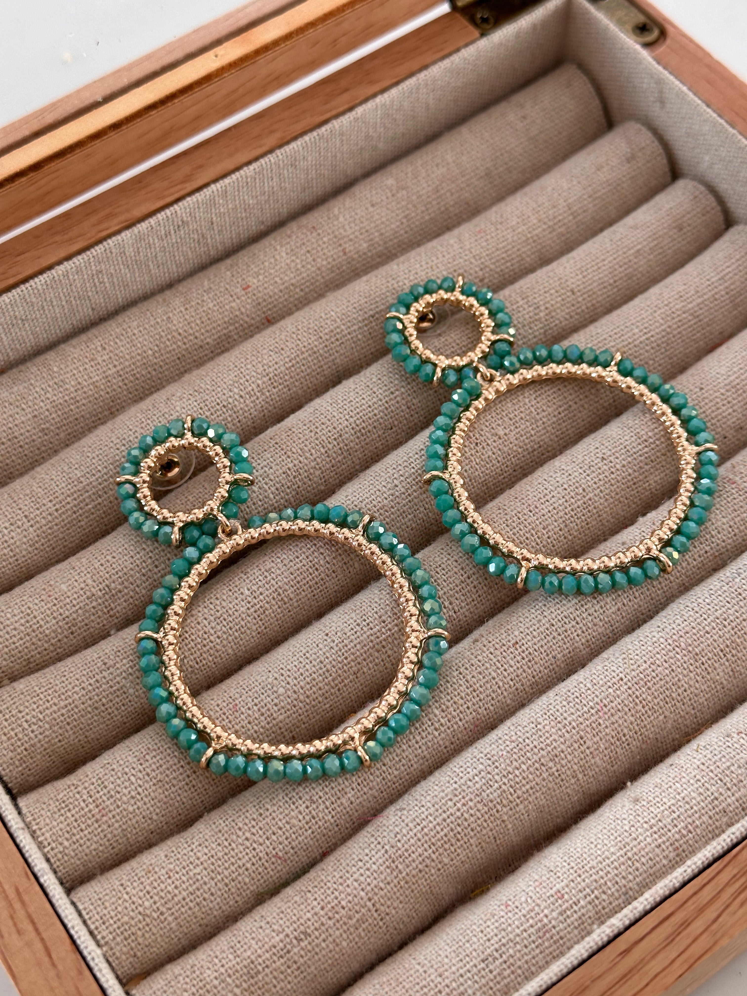 Pendientes Roma Turquesa