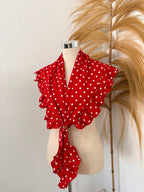 Piquillo rojo con lunar blanco